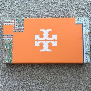 Tory Burch Vibrant Orange Card Game Set